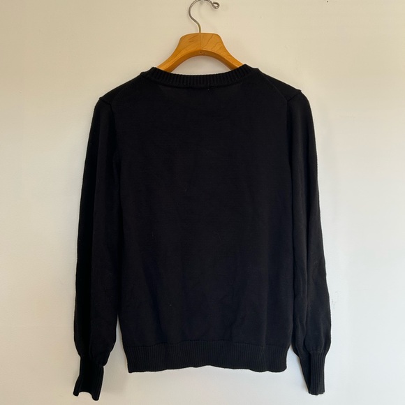 Karl Lagerfeld Black Sweater with Iconic Bottle Design - Picture 3 of 7